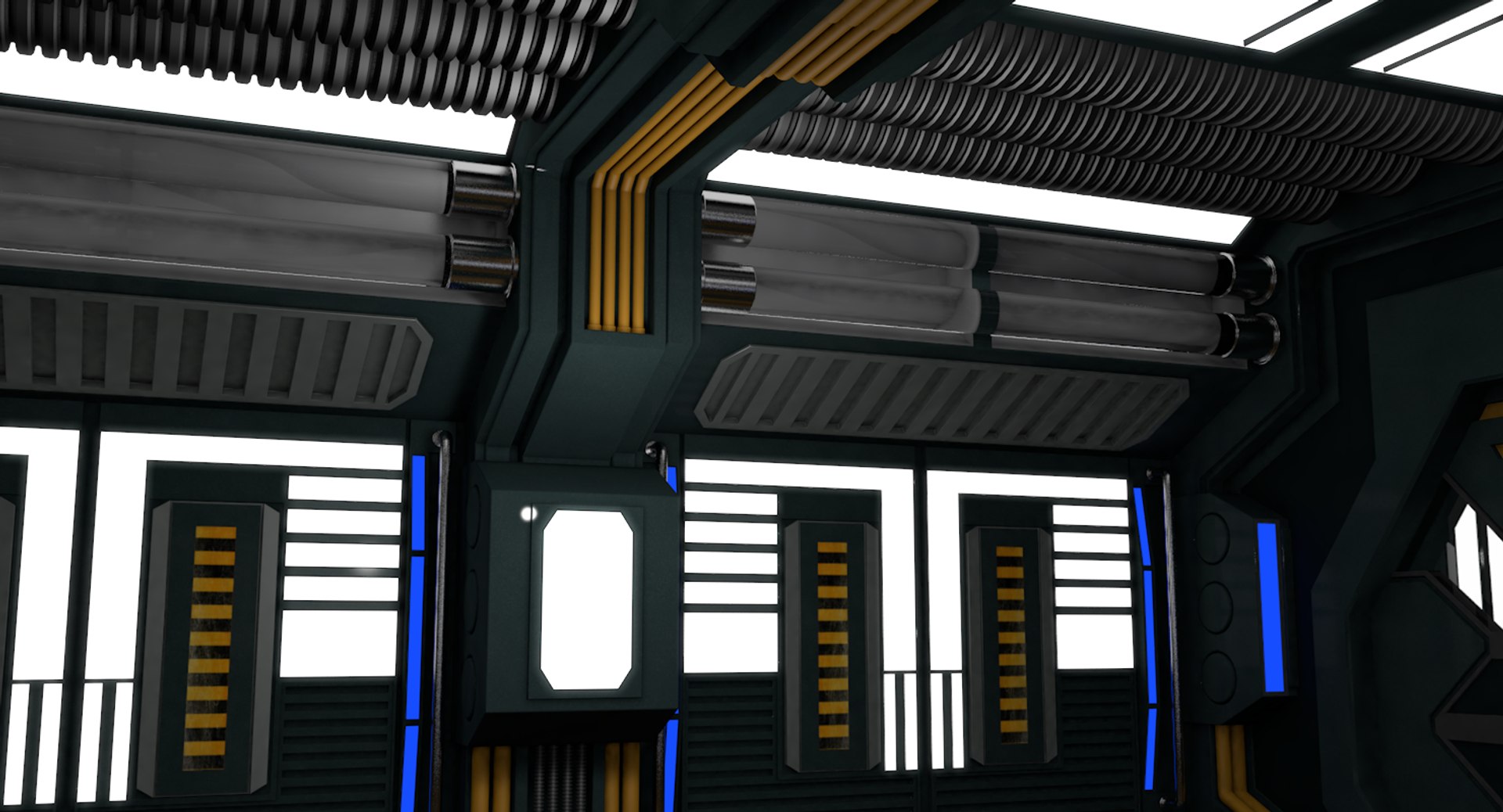 3D Sci Fi Interior Model - TurboSquid 1420603