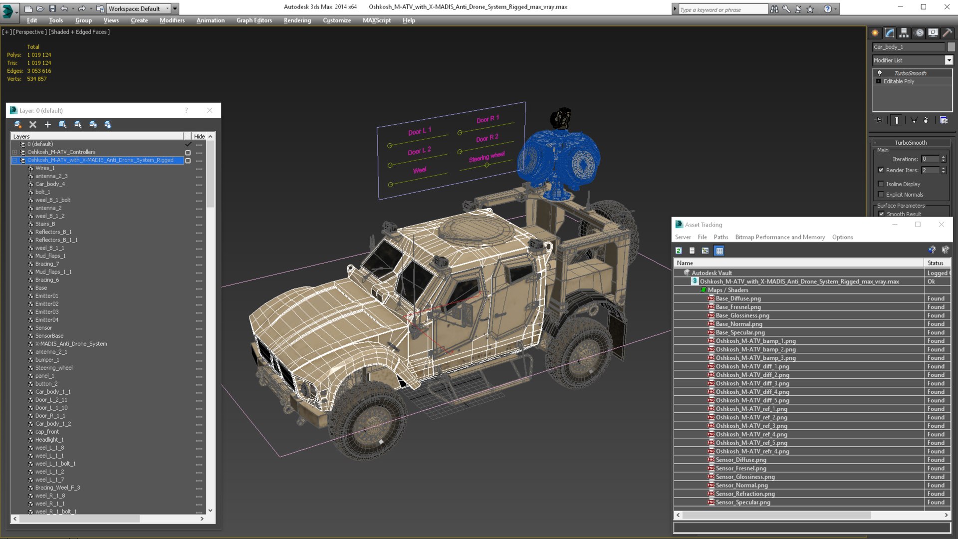 3D model Oshkosh M-ATV with X-MADIS Anti Drone System Rigged https://p.turbosquid.com/ts-thumb/Q2/GUgYJz/VR/oshkoshmatvwithxmadisantidronesystemriggedc4dmodel033/jpg/1655524299/1920x1080/fit_q87/2d5005cf86e5d0785f97356a79272c722218cfe8/oshkoshmatvwithxmadisantidronesystemriggedc4dmodel033.jpg