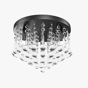 CANARM Daya Crystal Flush Mount Ceiling Light