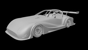 3D GT car fbx obj stl