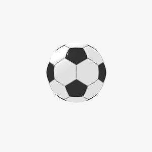 3D model soccer ball