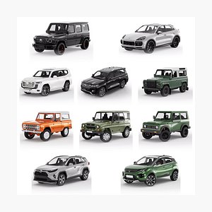 SUV and Off-Road Pack - 10 Car Models Bundle