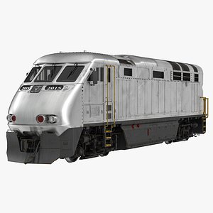 3d model diesel electric locomotive generic