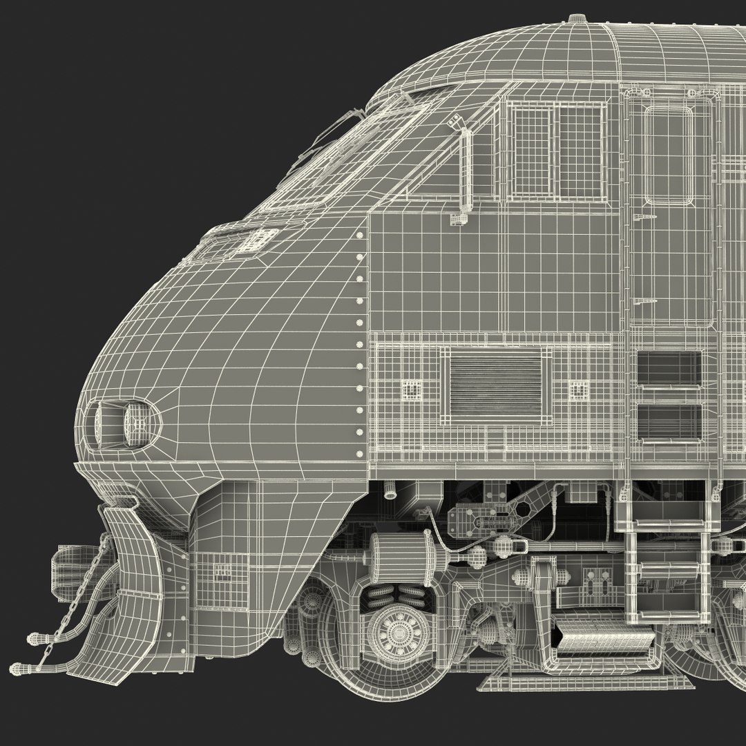 3d Model Diesel Electric Locomotive Generic