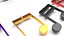 Music Notes Jewelries Set 3D model