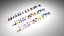 Music Notes Jewelries Set 3D model