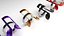 Music Notes Jewelries Set 3D model