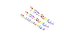 Music Notes Jewelries Set 3D model