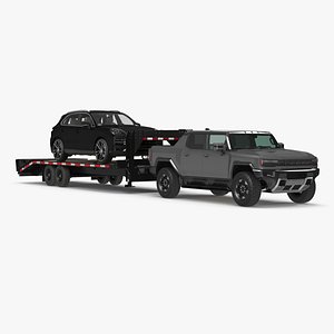 Pickup Truck with Gooseneck Trailer and Crossover