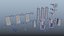 Japanese Utility Poles Modular Pack 3D model