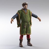 Medieval Merchant (lowpoly version)