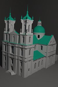 3D farny church landmark