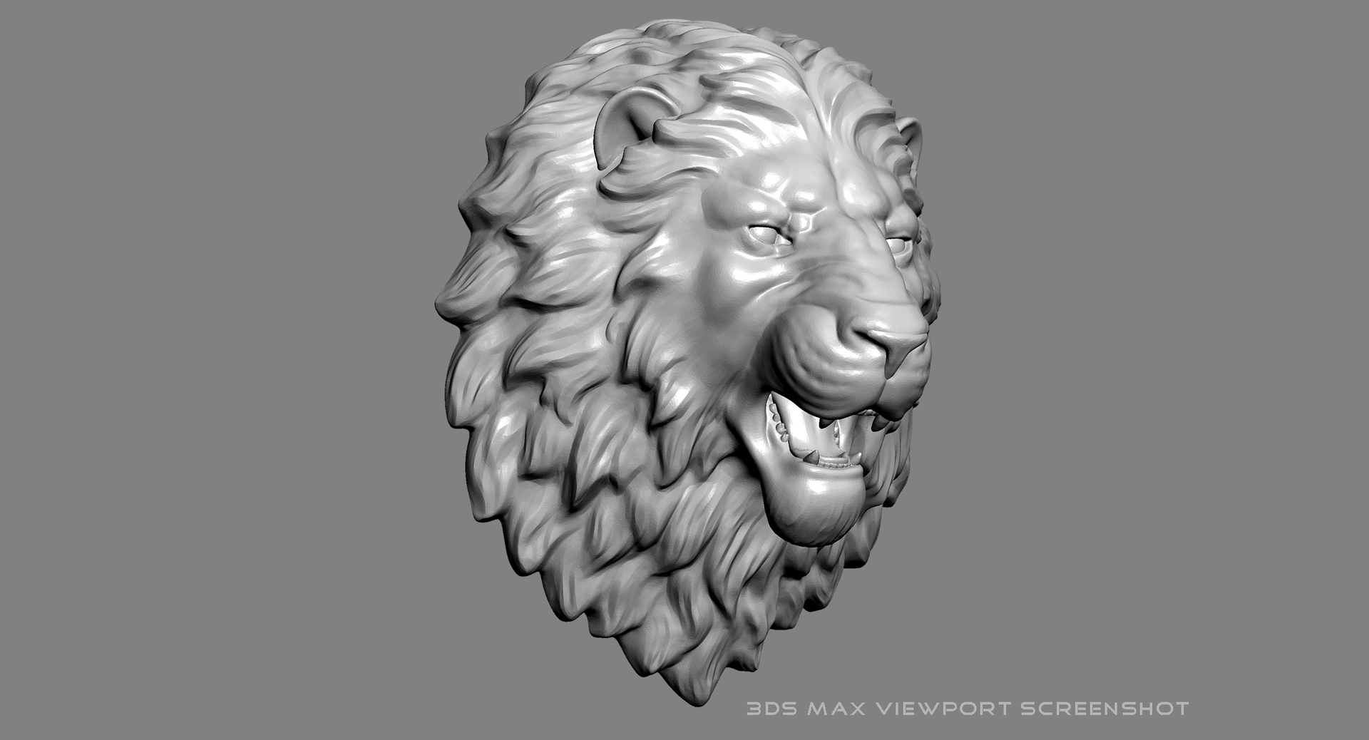 lion head 3d model