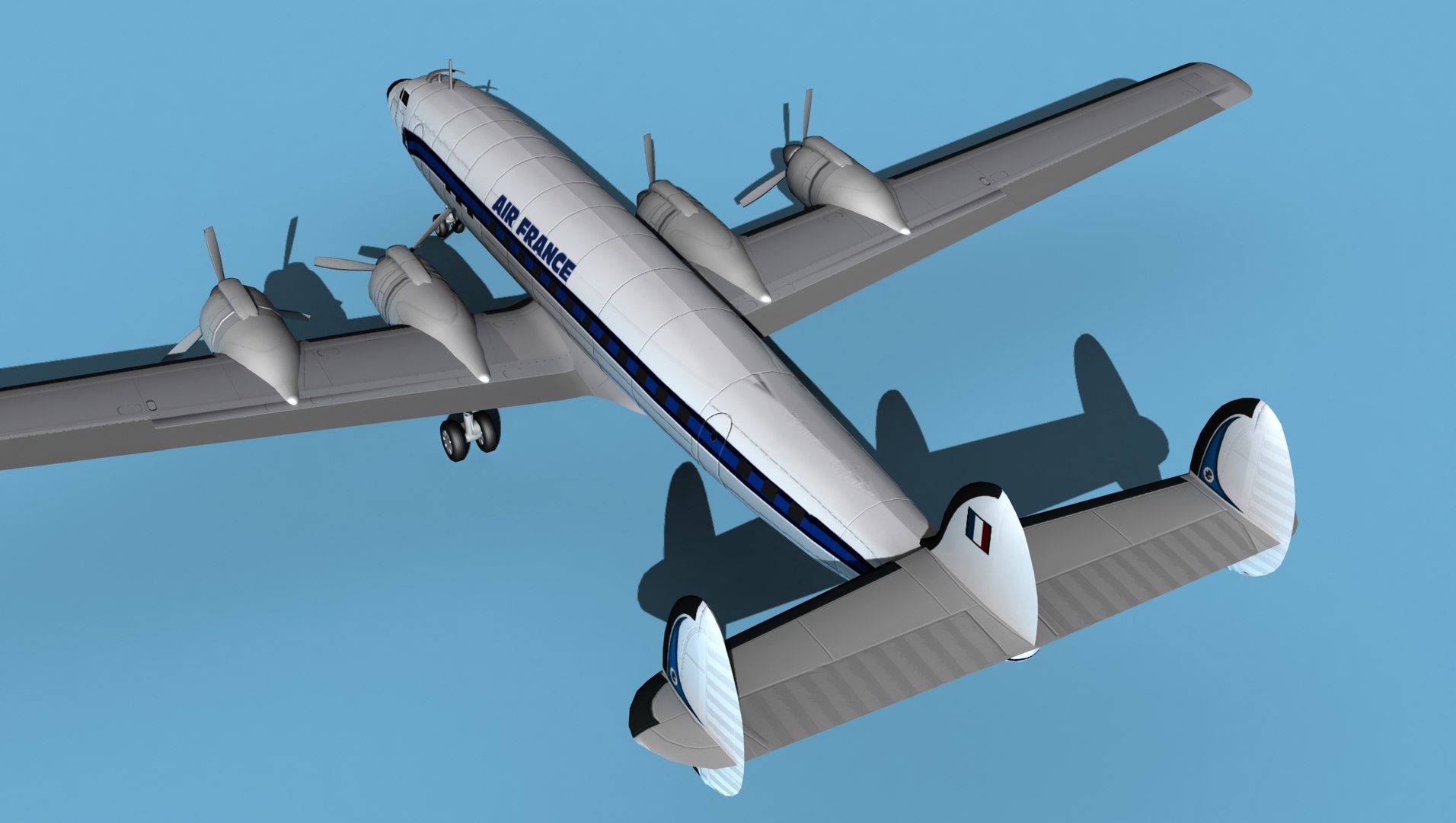 3D Lockheed L1649 Star Liner Air France model https://p.turbosquid.com/ts-thumb/Q2/an9BAj/mS/lockheedl1649starlinerairfrance0070/jpg/1656722847/1920x1080/fit_q87/1a8c3c638b539ffb318e17498ecea16761d35663/lockheedl1649starlinerairfrance0070.jpg