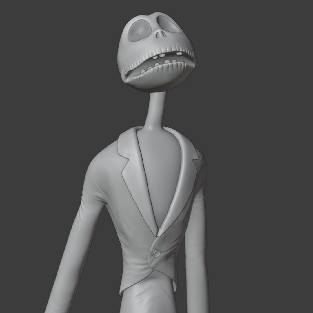 3D jack skellington blender christmas TurboSquid 1623596