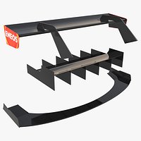 Voltex Aero Spoiler with Diffuser Elements Set