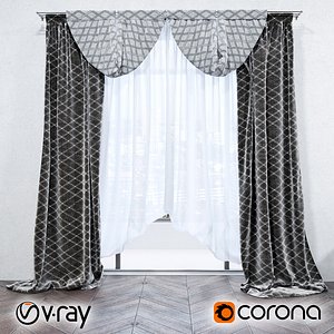 Curtains with pattern