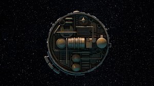 spaceship vehicle 3D model