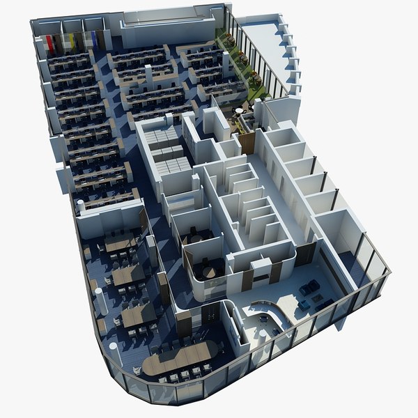 3d model office interior