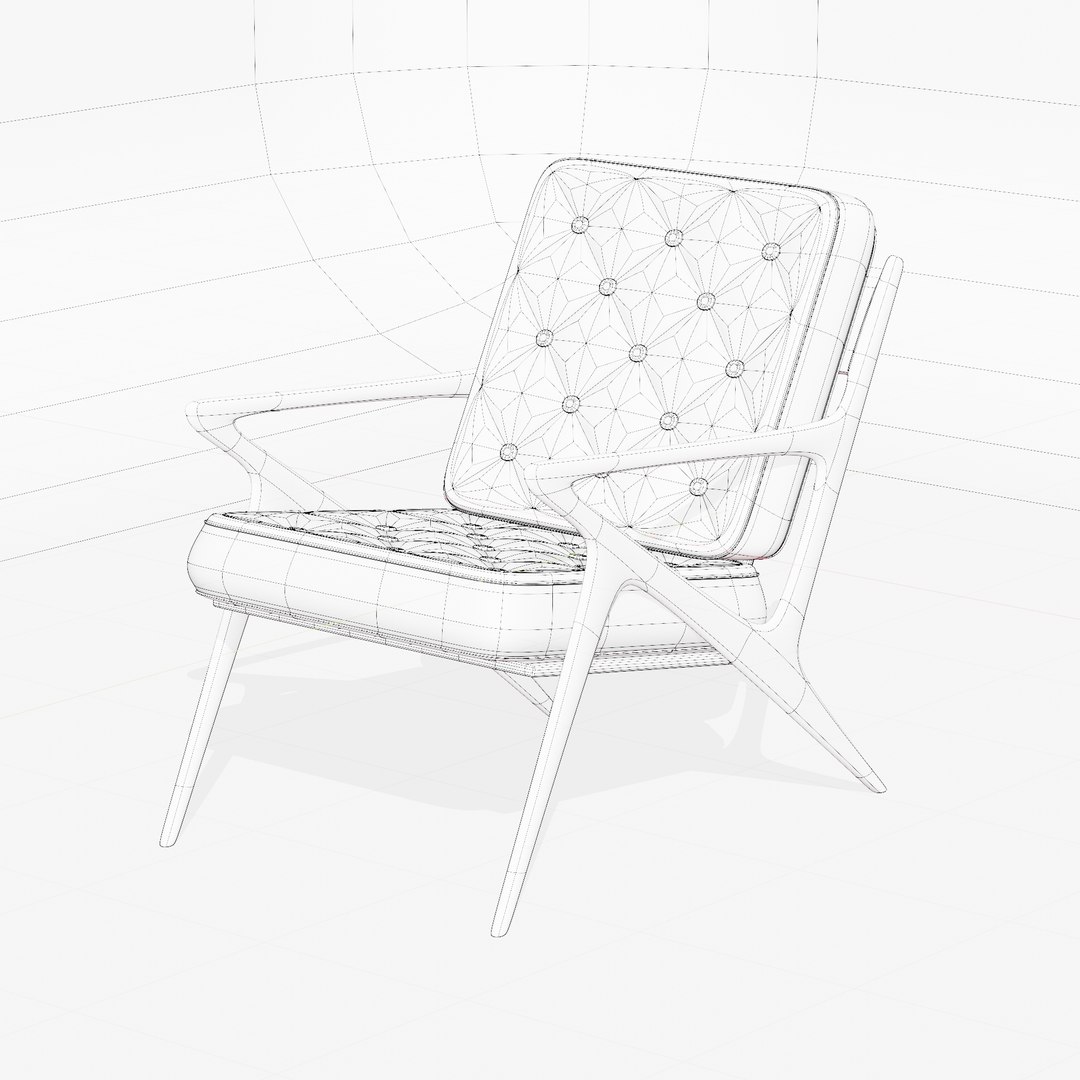 3D model Z Lounge Chair TurboSquid 1990039