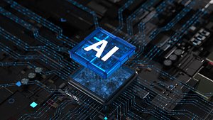 C4D Octane GPU chip core capacitance Scifi Circuit board 3D model