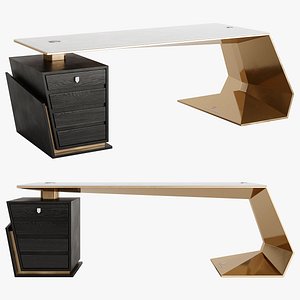3D model GT-GOLD Executive Desk by Tonino Lamborghini