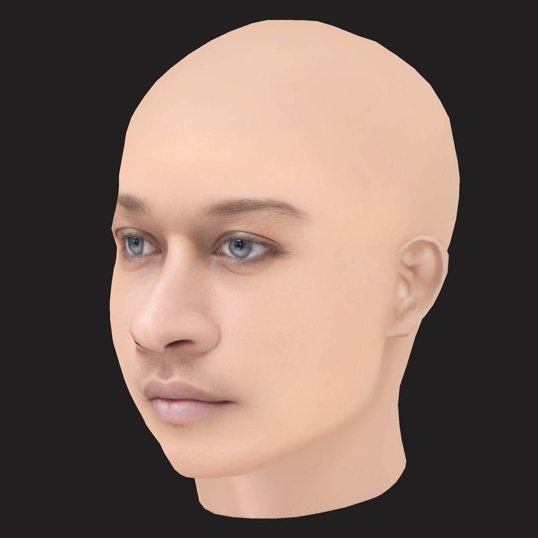 3D Low Poly Young Thug Rapper Head Model - TurboSquid 2637699