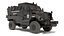 SWAT Vehicle International MaxxPro Black 3D model