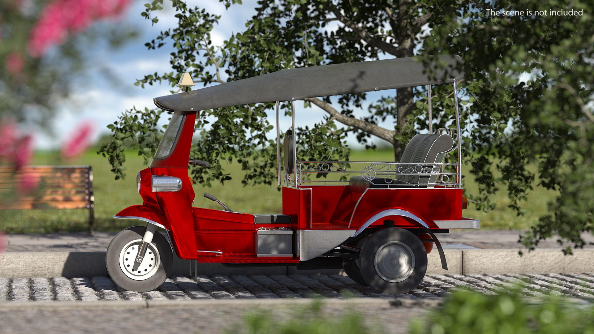 Auto Rickshaw Rigged 3D Model - TurboSquid 1546000