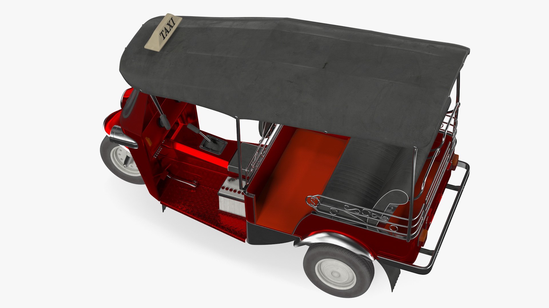 Auto Rickshaw Rigged 3D Model - TurboSquid 1546000