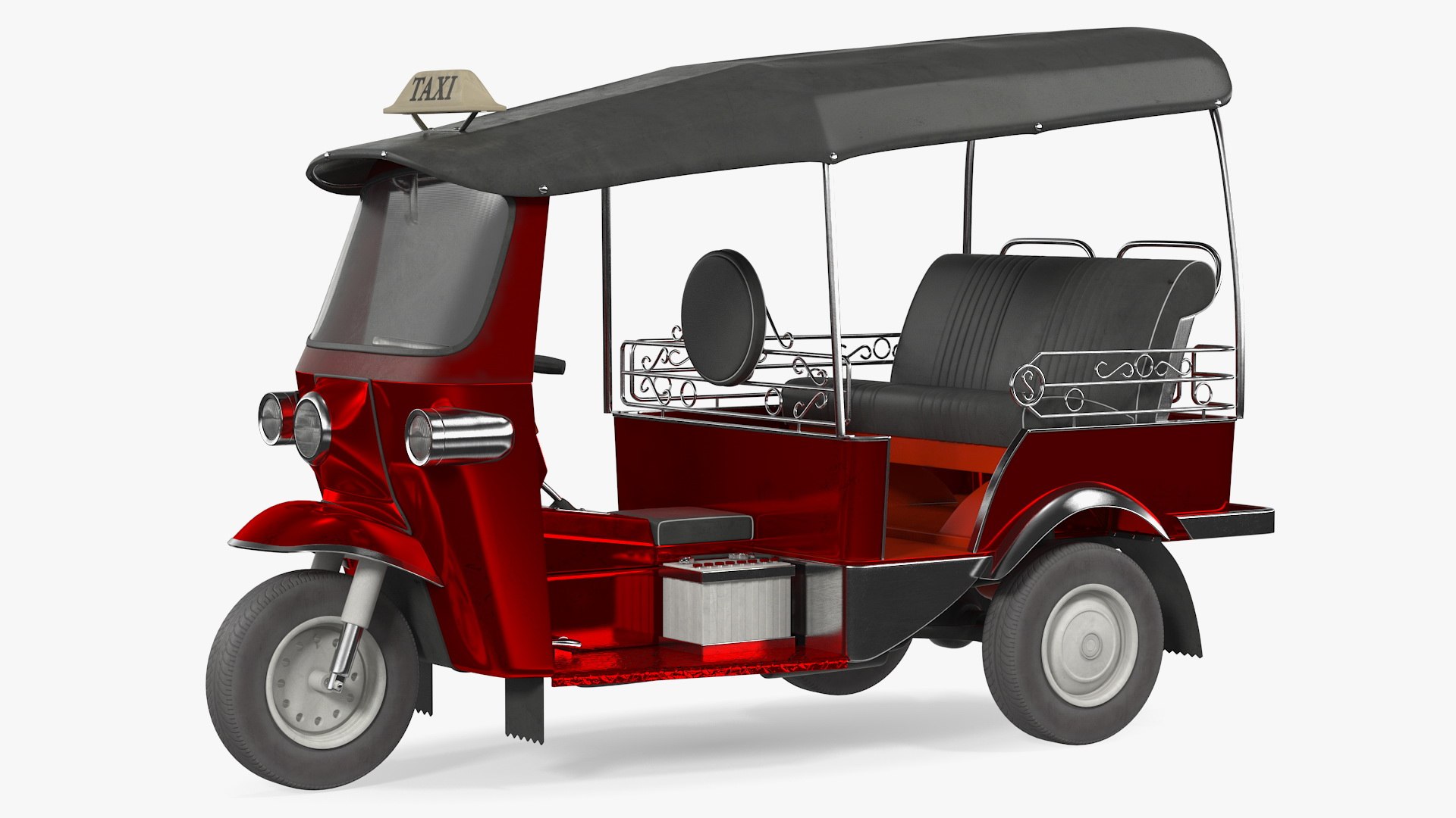 Auto Rickshaw Rigged 3D Model - TurboSquid 1546000