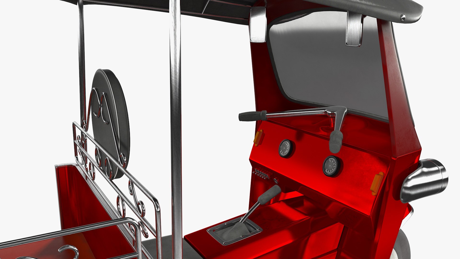 Auto Rickshaw Rigged 3D Model - TurboSquid 1546000