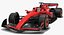 Czerwony samochód wyścigowy Formuły 1 2024 zespołu F1