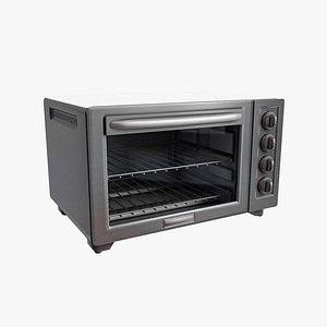 Black Decker 4-Slice Toaster Oven 3D model