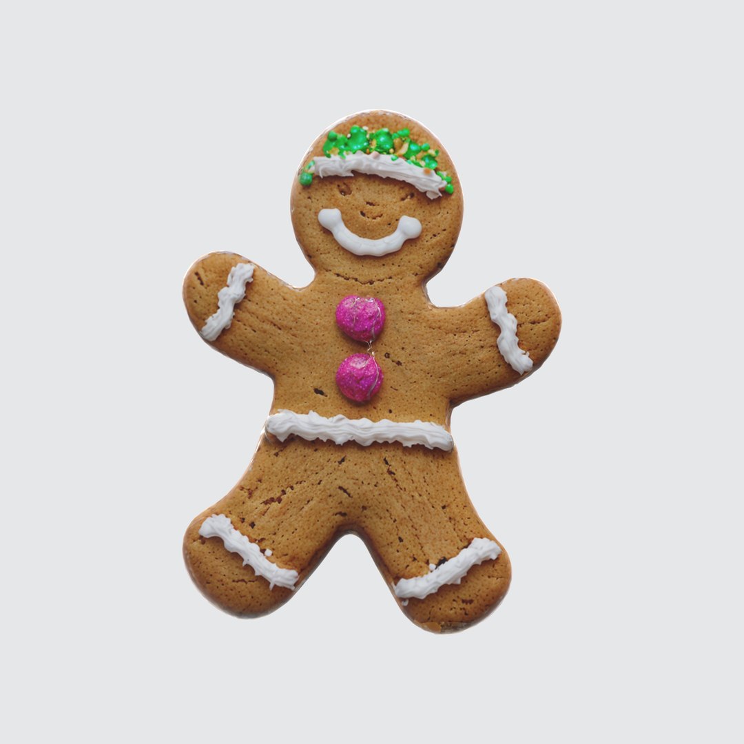 A Gingerbread Man 3D Model - TurboSquid 2259991