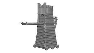 Siege machine Tower 3D model