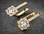 Floral Gemstone Earrings 3D Print Model