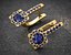 Floral Gemstone Earrings 3D Print Model
