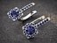 Floral Gemstone Earrings 3D Print Model