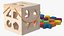 3D cube shape sorter toy