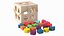3D cube shape sorter toy