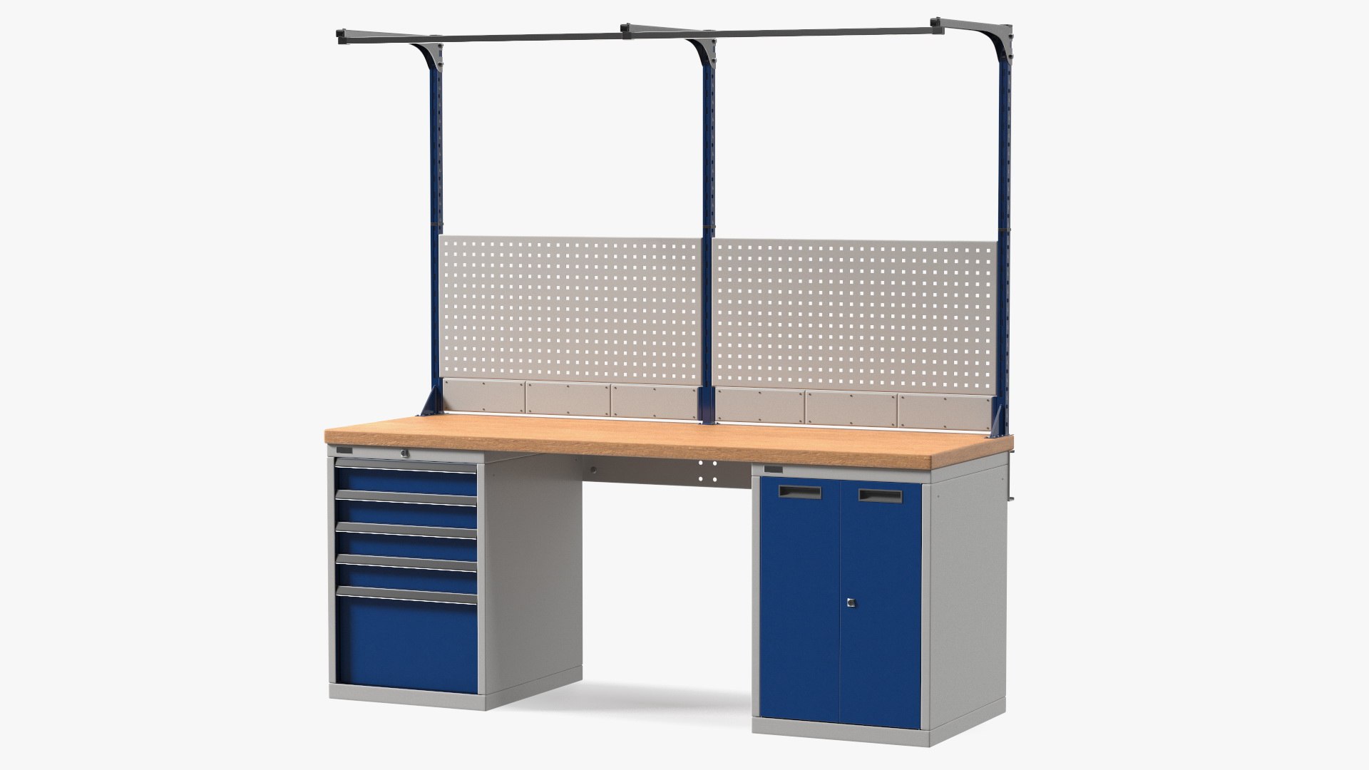 Garage Workbench 3D model preview