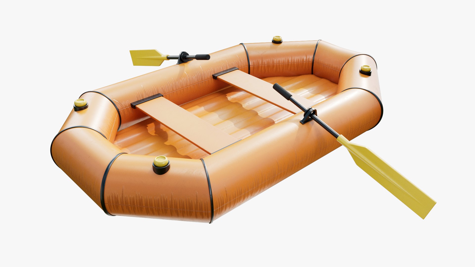 Raft Boat Inflatable 3D Model - TurboSquid 2268126