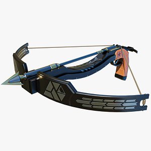 3D Crossbow Gun GameReady with PBR Unity Unreal Engine V-Ray Arnold Textures Included