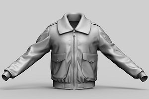 usa pilot jacket 3D model