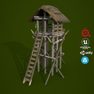 3D ue4 unity metallic model