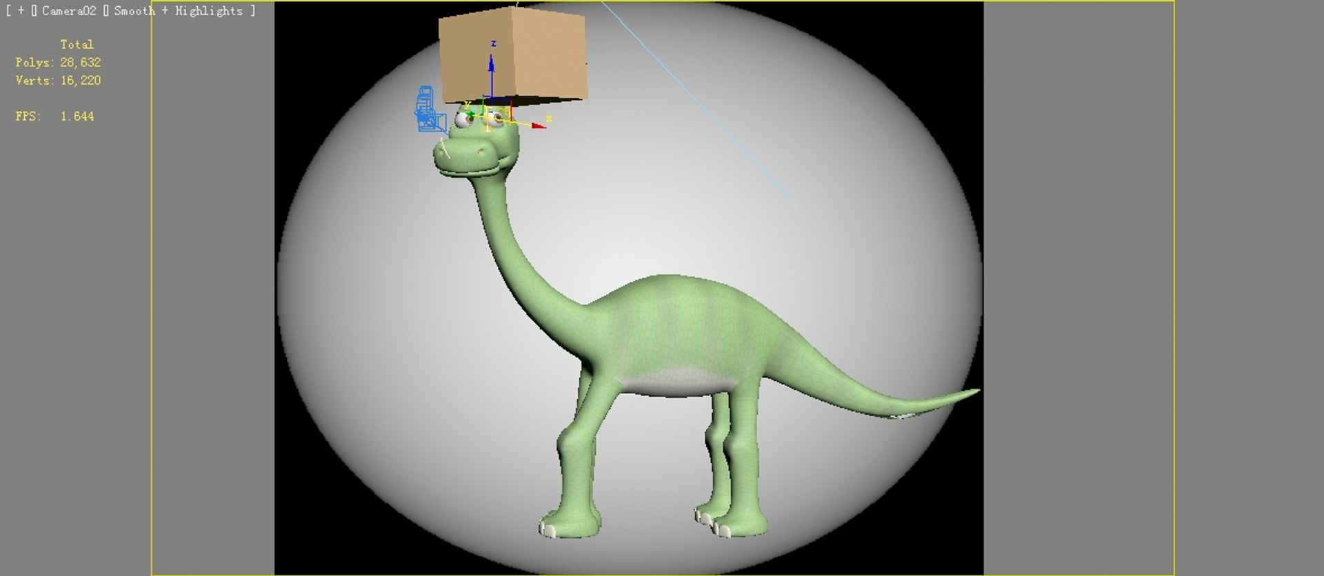 Dinosaur Cartoon 3D Model - TurboSquid 1533001