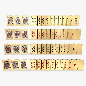 Playing Card Pendants Set