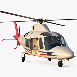 3D model multi-purpose helicopter copters rigged