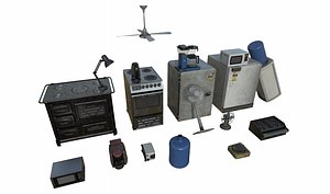 3D Appliances Props Pack model
